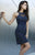 Shail K - 21225 Sequined Halter Sheath Dress In Blue