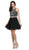 Dancing Queen - 2123 Illusion Halter A-Line Cocktail Dress