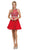 Dancing Queen - 2123 Illusion Halter A-Line Cocktail Dress