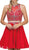 Dancing Queen - 2123 Illusion Halter A-Line Cocktail Dress
