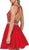 Dancing Queen - 2123 Illusion Halter A-Line Cocktail Dress
