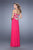 La Femme - 21232 Ruched Sweetheart A-line Dress In Pink