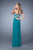 La Femme - 21232 Ruched Sweetheart A-line Dress In Green