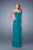 La Femme - 21232 Ruched Sweetheart A-line Dress In Green