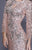 Shail K - 21236 Sequined Long Sleeves Cocktail Dress In Pink