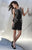 Shail K - 21237 Sleeveless Sequined Sheath Dress In Black and Gold