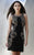 Shail K - 21237 Sleeveless Sequined Sheath Dress In Black and Gold