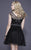 Shail K - 21240 Cap Sleeve Beaded Tulle Cocktail Dress In Black