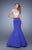 La Femme - 21243 Two Piece Beaded Mermaid Dress in Purple
