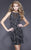 Shail K - 21255 Sleeveless Halter Sequined Dress In Black