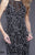 Shail K - 21255 Sleeveless Halter Sequined Dress In Black