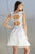 Shail K - 21267 Embellished Sweetheart Cutout Dress In White