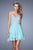 La Femme - 21284 Strapless Sweetheart A-line Dress In Green