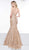 Colors Dress - 2128 Jewel-Studded Lace Trumpet Gown