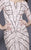 Shail K - 21290 Sequined Off Shoulder Long Sleeves Dress In Pink