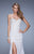 La Femme - 21295 Lace Sweetheart Sheath Dress In White