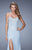 La Femme - 21295 Lace Sweetheart Sheath Dress In Blue