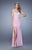 La Femme - 21295 Lace Sweetheart Sheath Dress In Purple