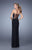 La Femme - 21299 Glittering Strapless Jersey Evening Gown In Black