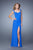 La Femme - 21310 Beaded Sweetheart Sheath Dress In Blue