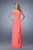 La Femme - 21310 Beaded Sweetheart Sheath Dress In Orange