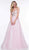 Colors Dress - 2132 Sequin Embellished A-Line Gown In Pink