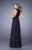 La Femme - 21336 Scoop Neck Chiffon Evening Gown In Black