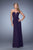 La Femme - 21343 Plunging Sweetheart Jersey Evening Gown In Purple
