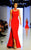 MNM Couture - 2134 Sleeveless Ruched Side Gathered Long Dress in Red