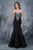 Nina Canacci - 2135 Bejeweled Sweetheart Mermaid Dress In Black