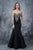 Nina Canacci - 2135 Bejeweled Sweetheart Mermaid Dress In Black