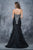 Nina Canacci - 2135 Bejeweled Sweetheart Mermaid Dress In Black