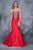 Nina Canacci - 2135 Bejeweled Sweetheart Mermaid Dress In Red