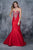 Nina Canacci - 2135 Bejeweled Sweetheart Mermaid Dress In Red