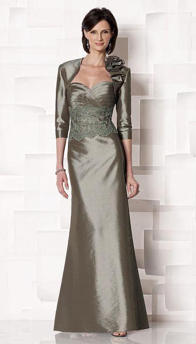 Cameron Blake by Mon Cheri - 213630 Long Dress In Moss