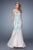 Gigi - 21369 Lace Applique Tulle Mermaid Gown In Green