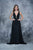 Nina Canacci - 2137 Lace Deep V-neck Column Dress In Black