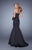 La Femme - Strapless Peplum Mermaid Gown 21380 - 1 pc Black In Size 6 Available