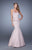La Femme - 21380 Strapless Peplum Mermaid Gown In Neutral