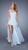 La Femme - 21383 Lace Sweetheart Chiffon Romper/Dress In Blue
