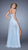 La Femme - 21383 Lace Sweetheart Chiffon Romper/Dress In Blue