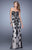GiGi - 21386 Embellished Sweetheart Sheath Dress in Black and White