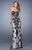 GiGi - 21386 Embellished Sweetheart Sheath Dress in Black and White
