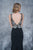 Nina Canacci - 2138 Sheer Floral Embellished Fitted Gown In Black