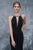Nina Canacci - 2139 Embellished Haltered Sheath Gown In Black