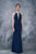 2139 Embellished Haltered Sheath Gown