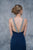 Nina Canacci - 2139 Embellished Haltered Sheath Gown In Blue