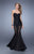La Femme - 21428 Strapless Lace Mermaid Gown In Black