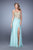 La Femme - 21437 Embroidered Sweetheart Sheath Dress In Green and Gold