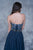 Nina Canacci - 2144 Floral Strapless Chiffon Gown In Blue
